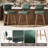Modern Swivel Upholstered Counter Stools with Metal Frame-2032119218