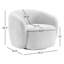 Fauteuil demi-tonneau pivotant rembourré Munehito-986386217
