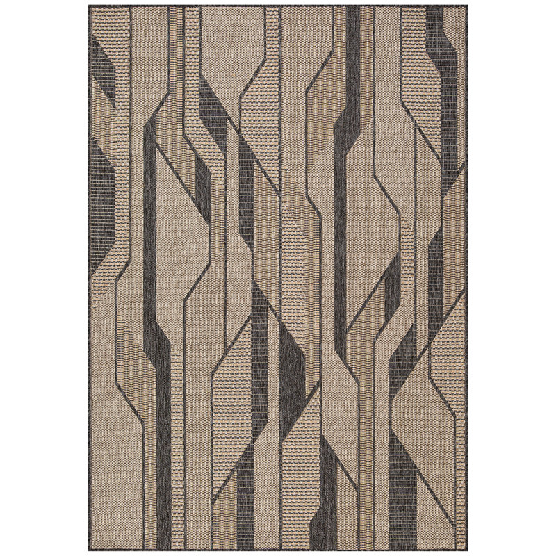Tapis intérieur / extérieur Courtdale Courtdale, Rectangle 6 pi 6 po x 9 pi 4 po