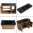 Quarnar 48'' Freestanding Bathroom Vanity with Sink,Floor Standing Vanity with 3 Doors and Matte Black Resin Sink Top-1331809356