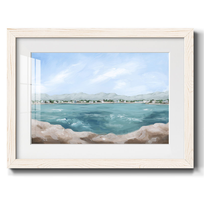 Turquoise Isle III, H 18 po x l 26 po x P 1,5 po, Blanc