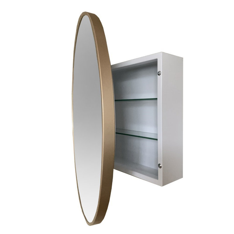 Miroir Roeder, Doré, L 26 po x H 26 po