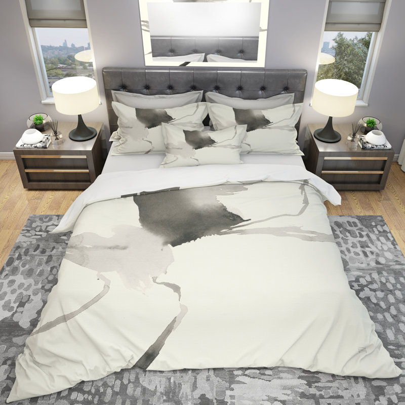 Design Art Weave / Muslin Abstract Duvet Cover Set