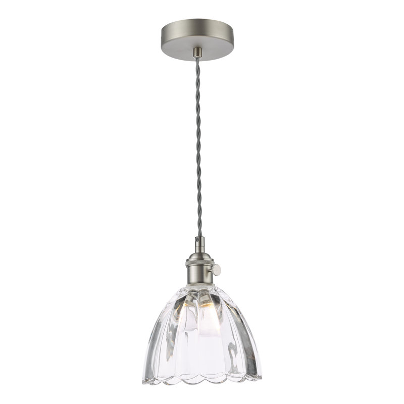 1 - Light Pendant, Antique Chrome