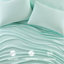Ensemble de 4 draps 100% molleton doux au toucher - boulochage, lavable à la machine, avec drap plat, 2 taies d'oreiller ajustées, convient aux matelas de 16 po