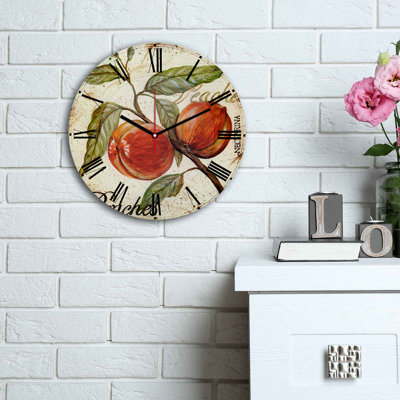 Elegant Decorative Wall Clock, 11.8 inches Diameter | 100% MDF with 0.2 inches Thickness | Stylish Design for Home or Office | Modern Timepiece Adds Sophistication to Any Space
