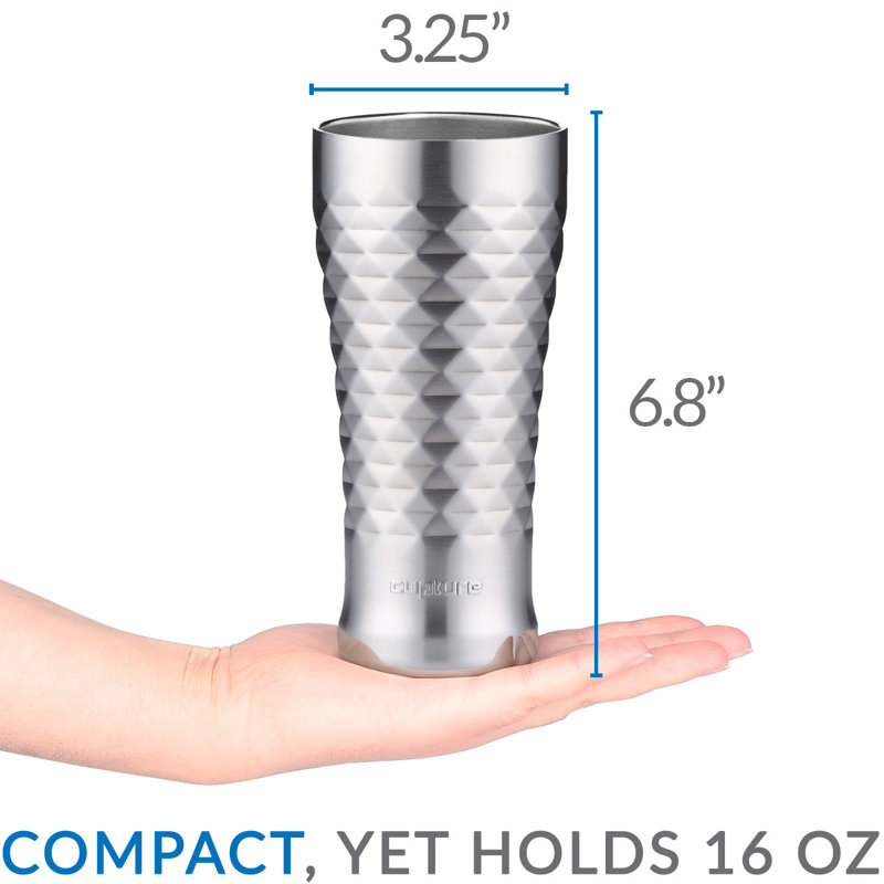 16oz. Stainless Steel Pint Glass