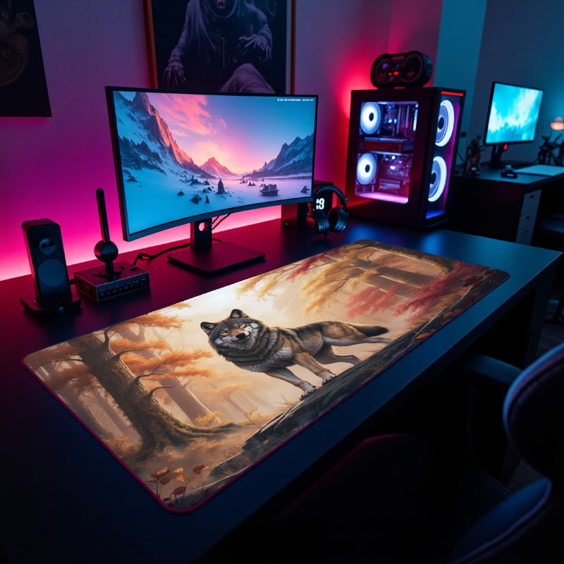 Polyester Desk Pad, 31.5x15.5