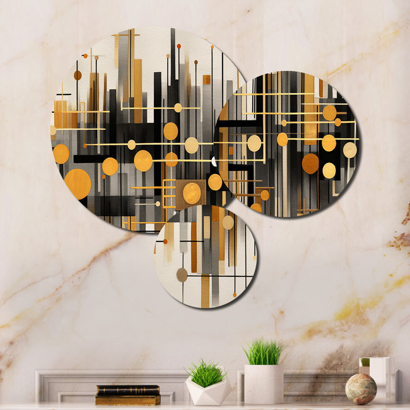 Abstract Wall Decor on Metal