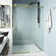 Elan E-Class 56-60" W x 76" H Sliding Frameless Shower Door with 3/8" Clear Glass
