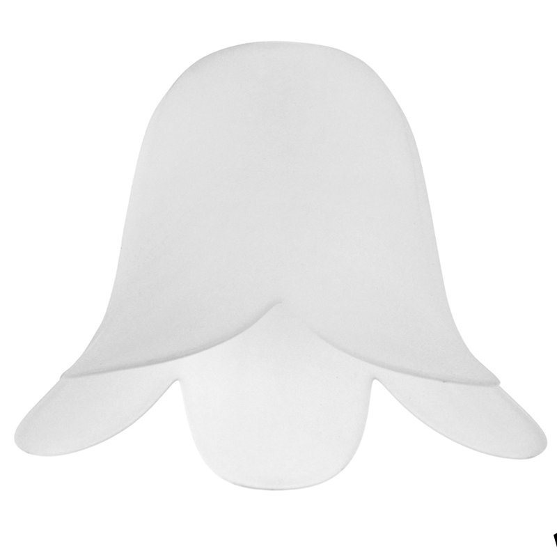 9.5cm H Glass Bell Pendant Shade in White