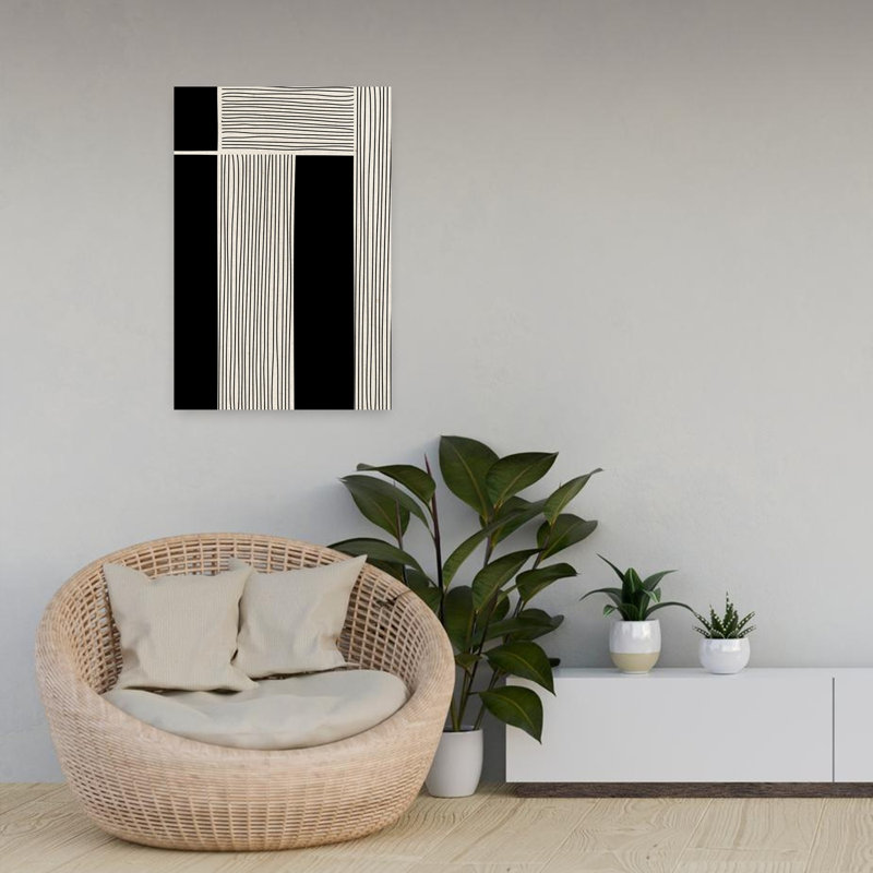 Ribbing 2, art contemporain abstrait, H 24 po x l 16 po