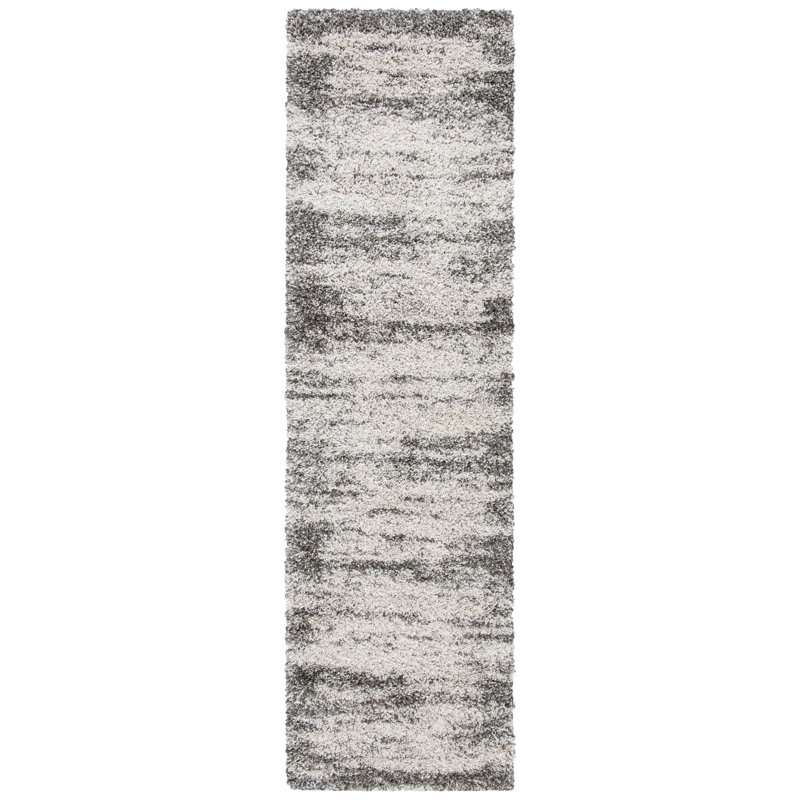 Tapis à poils longs Hudson, Tapis de couloir 2 pi 3 po x 8 pi