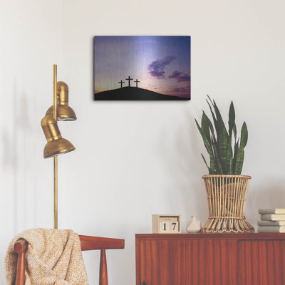 Luxe Wall Art «Three Crosses», art mural en métal «Three Crosses» par Luxe Metal Portfolio