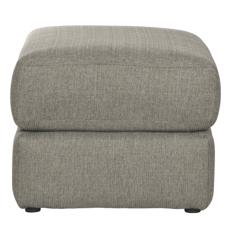 Brytanni Upholstered Ottoman, Gray 100% Polyester