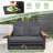 Patio Rattan Daybed Set w/ Cushioned Loveseat & Storage Ottoman-167320164