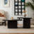 Lee Square Coffee Table Set with Fir Wood Legs,Cocktail Tables,Living Room Table Set,Nesting Table-269016289