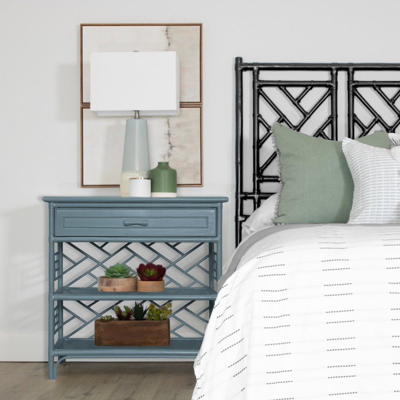 Chippendale End Table, Regatta Blue