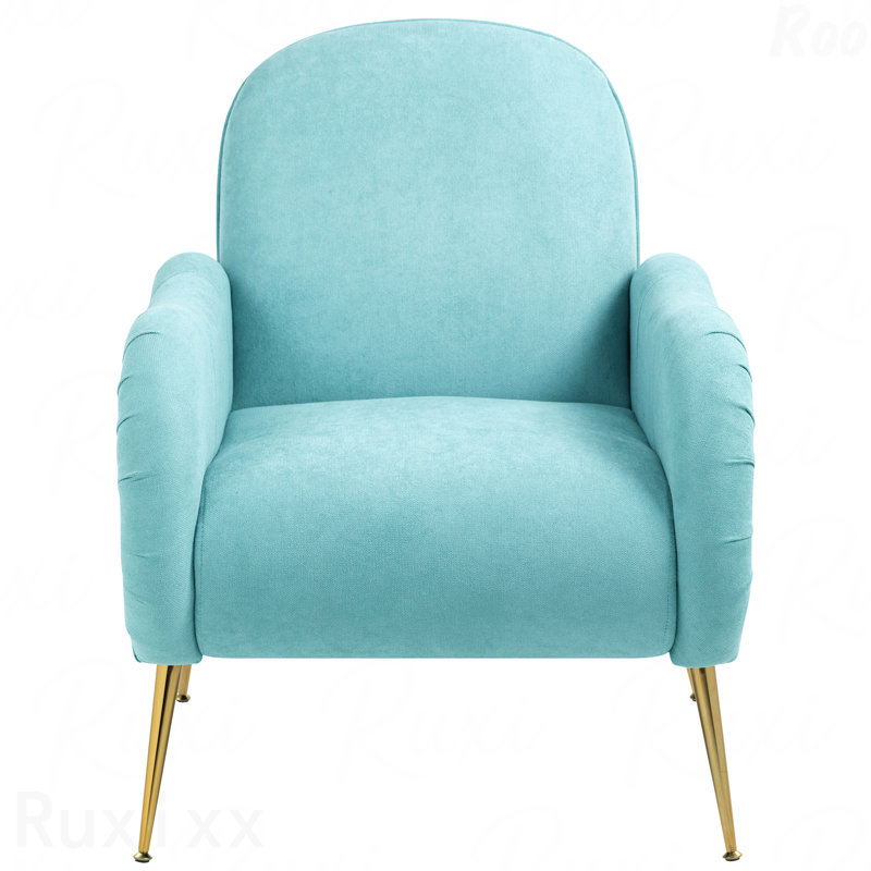 Chaise d'appoint avec pieds en métal dans les bureaux élégants, fauteuil d'appoint en tissu flocon de neige, fauteuil d'appoint individuel