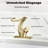 AUU Solid Brass Single Hole Waterfall Vessel Sink Faucet With Pop-Up Drain & Deck Plate-114634447
