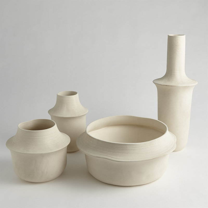 Vase Fladis - Marbre crème mat - Faible