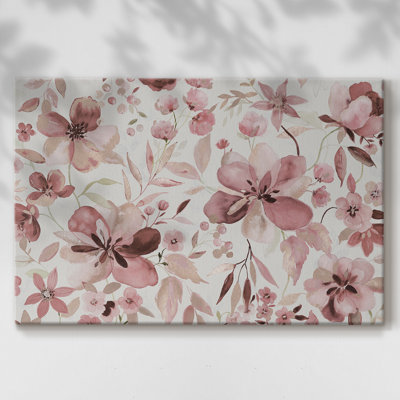 Shimmering Blush Garden -Gallery Wrapped Cavas