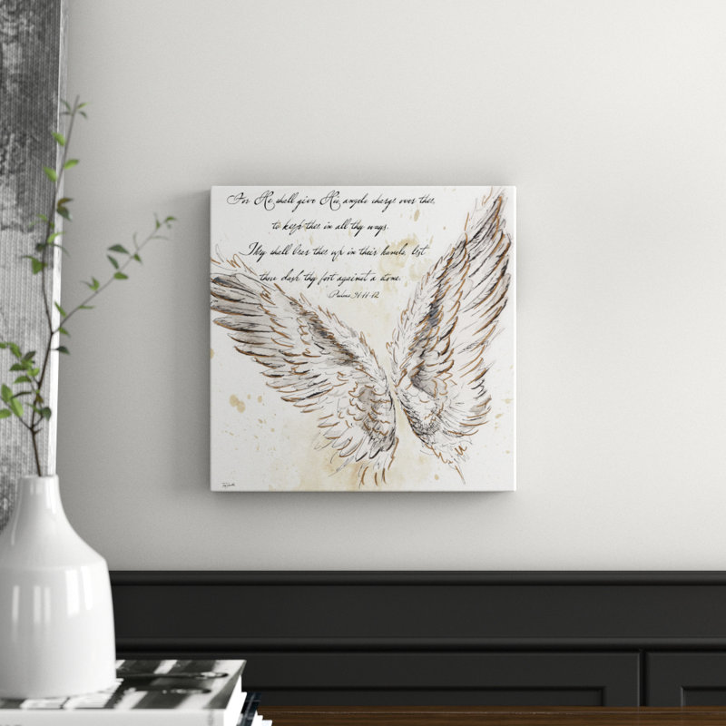 On Angel's Wings I by Tre Sorelle Studios - Wrapped Canvas Print, 30.48cm H x 30.48cm W