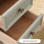 Bureau blanc rectangulaire en bois massif