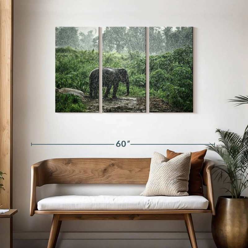 Brampt Elephant Rain Bath, 28" H x 45" W