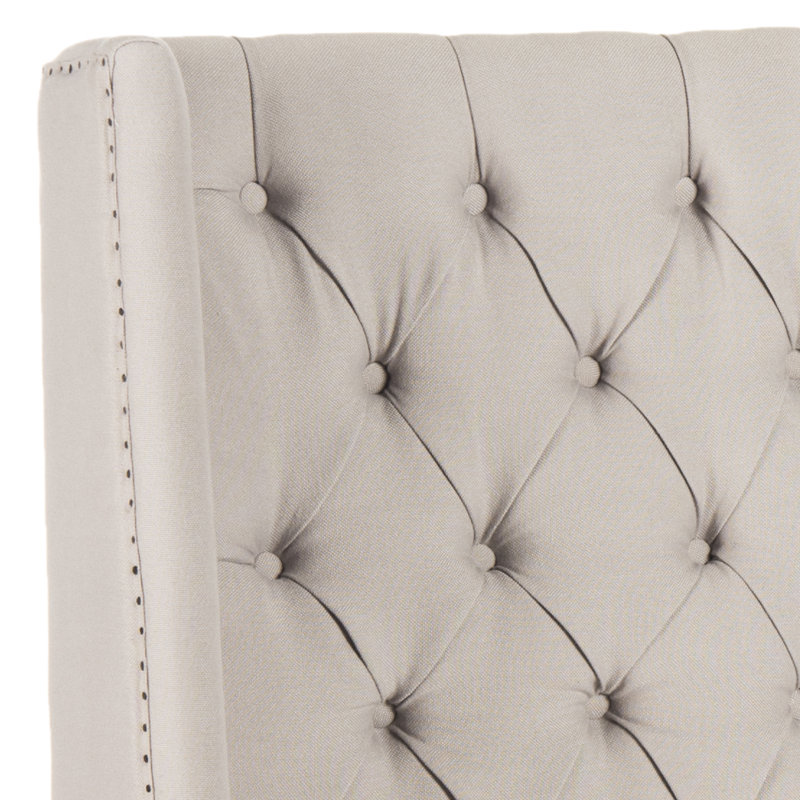 Bertlinde Upholstered Headboard, Twin, Beige Linen