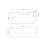 VENICE 67" x 32" White Whirlpool Bathtub with Panoramic Glass Front Panel