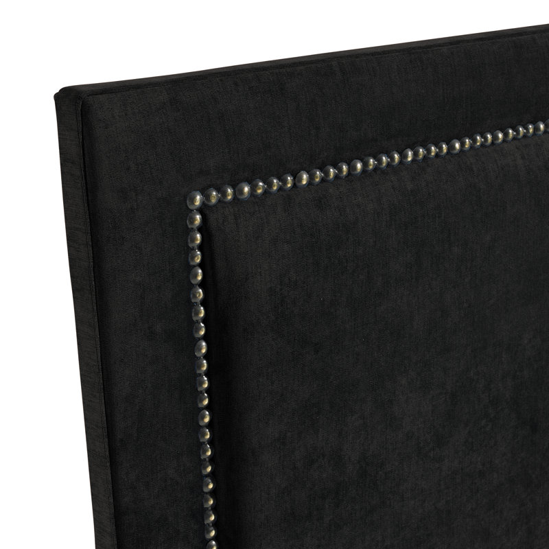 Cherene Upholstered Headboard, Black, Single (3')