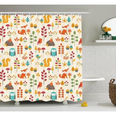 Zoomie Kids Julian Shower Curtain with Hooks Included