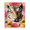 «Tiger on Dahlia Florals», art de la giclée encadrée par Vivien Rhyan