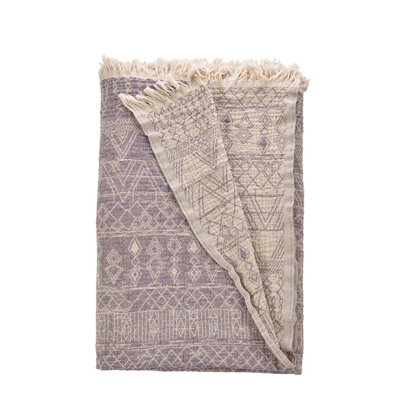 Courtepointe 100% coton Davidenko, Mauve
