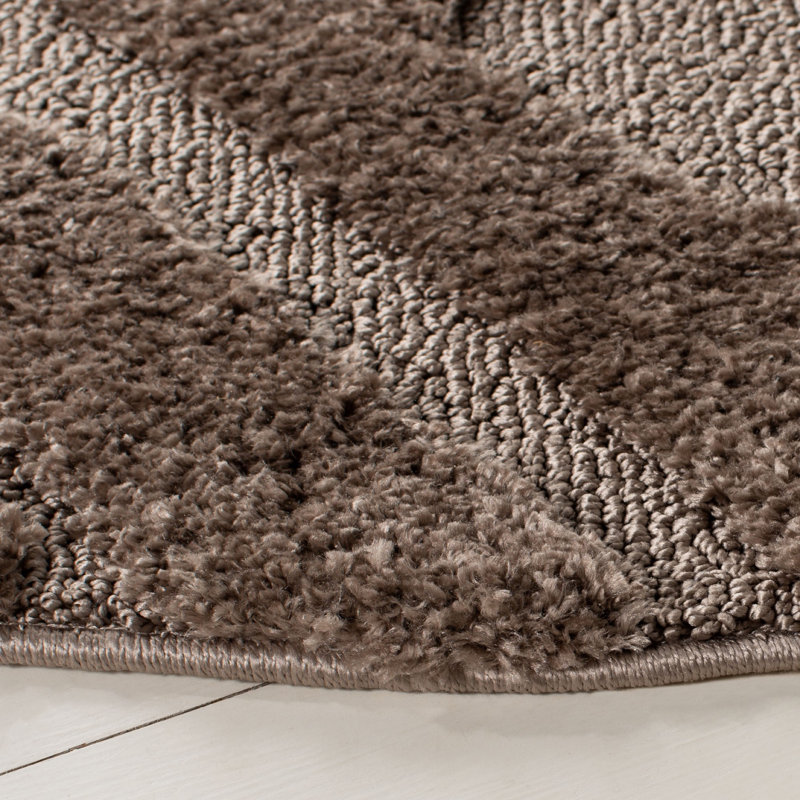 Ashburnham Olympia Shag Performance Geometric Rug, Rectangle 5'1" x 7'6"