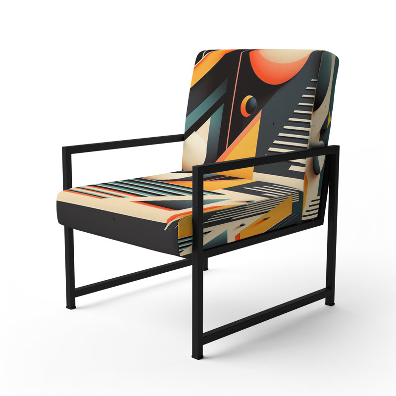 Fauteuil d'appoint rembourré Briadale, Noir, noir, noir, noir