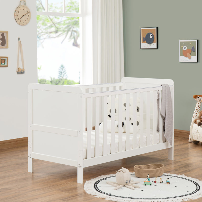 Babymore Caro Urban Cot Bed, White