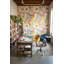 Papier peint floral avec empâtement mural