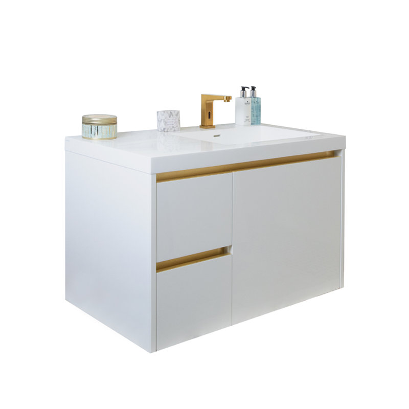 Zoom Single Hole Bathroom Faucet, Brushed Gold