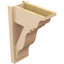 Timberthane Rough Cedar Faux Wood Funston Traditional Outlooker, 8"W x 16"D x 24"H, Primed Tan