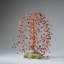 Genuine Garnet Gemstone Willow Tree On Fluorite Base (12")