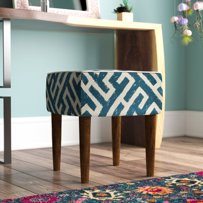 Solid + Manufactured Wood Accent Stool