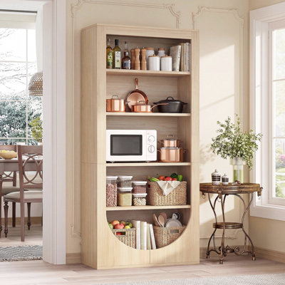 Bibliothèque à 5 niveaux Asily, H 71,06 po x l 29,53 po