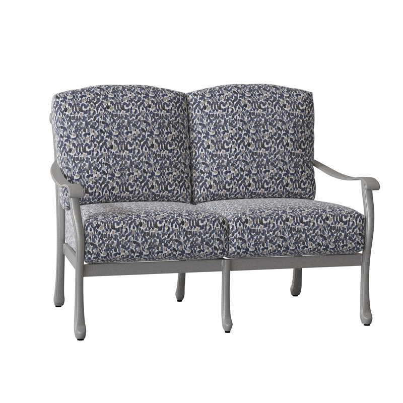 Casa Outdoor 2 - Seat Loveseat, Pewter, Canvas Bird's Eye Sunbrella® Canvas