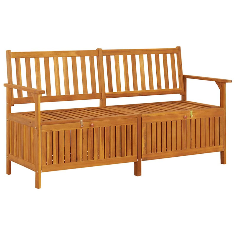 Boîte de rangement pour terrasse Cotswald, 33.1" H x 58.3" W x 24.4" D, Brown