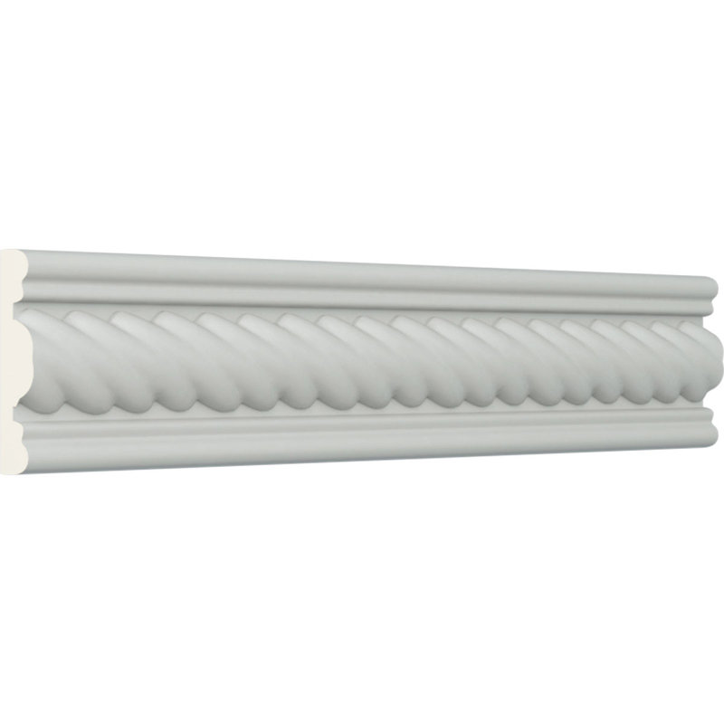 ÉCHANTILLON - Habillage de fenêtre et de porte en corde Endurathane Alexandria, H 2 po x P 1/2 po x L 12 po (répétition 1/2 po), apprêté en usine