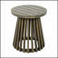 Table d'appoint extérieure en bois d'acacia durable, table basse ronde de patio pour la cour et le balcon-292814600