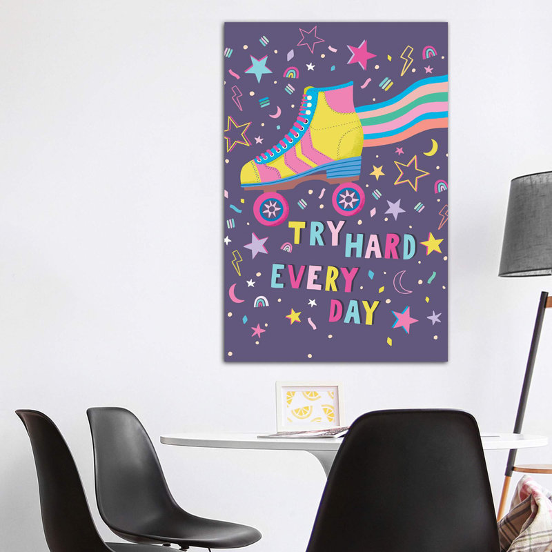 «Fun Pop I» par Nancy Mckenzie - impression d'art graphique, Toile tendue, H 60 po x l 40po x P 1,5 po