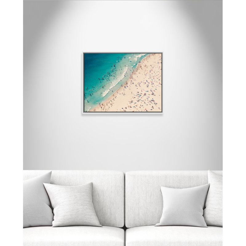 Summer Fun I, 19.5" H x 25.5" W x 2" D, White Framed Canvas